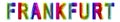 Colorful lettering of FRANKFURT