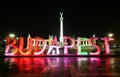 Colorful letters of Budapest