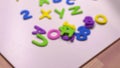 Colorful letters composition - Concept of studying and learning ABC XYZ.