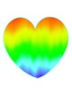 Colorful LGBTQ, festive and joyful colorful background in heart shape