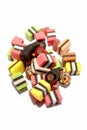 Colorful licorice candy
