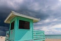 Colorful Lifeguard Stand on Venice Beach Royalty Free Stock Photo