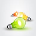 Colorful light bulbs