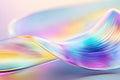 Colorful Light Diffraction Patterns Created by a Hair-Thin Object Against a Dark Background