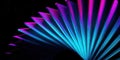 Colorful light patterns create dynamic visual display at night Royalty Free Stock Photo
