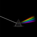 Colorful Light Rays. Rainbow Spectrum Dispersion in Prism. Optical Effect in Triangle. Educational Physics Refraction. Royalty Free Stock Photo