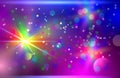Abstract colorful firework background Bokeh Vector Royalty Free Stock Photo