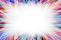 Colorful light starburst border Royalty Free Stock Photo