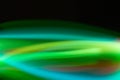 Colorful light traces with long exposure. abstract blurred lights background