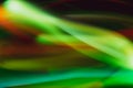 Colorful light traces with long exposure. abstract blurred lights background Royalty Free Stock Photo