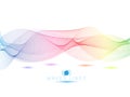 Colorful light waves line bright abstract Royalty Free Stock Photo