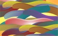 Colorful and lighted computer generated 3 d objects background image Royalty Free Stock Photo