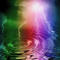 Colorful lightning Royalty Free Stock Photo