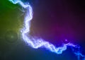 Colorful lightning Royalty Free Stock Photo