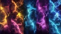 Colorful lightning background created with Generative AI. Big bright explosion in the sky.