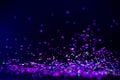 Colorful lights blurred glitter background. Abstract illuminated texture. Christmas, new year or birthday celebration. Night life Royalty Free Stock Photo