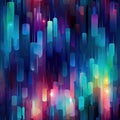 Colorful lights reflected in glass blocks in a dreamlike background (tiled)