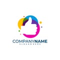 Colorful Like logo design vector. Good logo design template concept