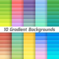 Colorful line gradient background pack. Vector Royalty Free Stock Photo