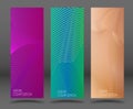 Colorful linear composition. A set of layouts for the design of banners, posters Royalty Free Stock Photo