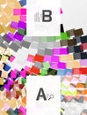 Colorful lines, rectangles and stripes with option infographics Royalty Free Stock Photo