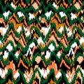 Colorful lines, zigzag pattern with stylish color tones. Ikat Pattern. Abstract backg