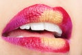 Colorful lips Royalty Free Stock Photo