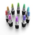 Colorful lipstick Royalty Free Stock Photo