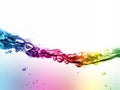 Colorful liquid in motion Royalty Free Stock Photo