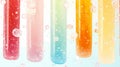 Colorful liquids in test tubes Royalty Free Stock Photo