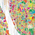 Colorful Liverpool map