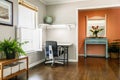 Colorful living room Home office area Royalty Free Stock Photo