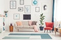 Colorful living room interior Royalty Free Stock Photo