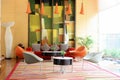 Colorful lobby. Royalty Free Stock Photo