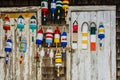 Lobster buoys Royalty Free Stock Photo