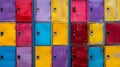 Colorful Lockers Royalty Free Stock Photo