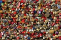 Colorful Locks, Hohenzollern Bridge, Cologne Royalty Free Stock Photo