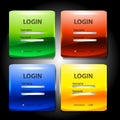 Colorful login page