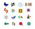 Colorful logo elements