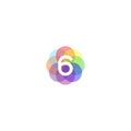 Colorful 6 Logo Inspiration