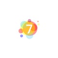 Colorful 7 Logo Inspiration