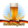 Colorful logo for postcards and greetings with Oktoberfest