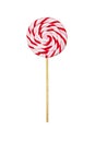 Colorful lolipop isolated on plain white background