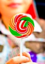 Colorful lollipop candy Royalty Free Stock Photo