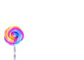 Colorful lollipop with flower shape background, swirl lollipop. Colored sugar candies with white space for text, vector isolated