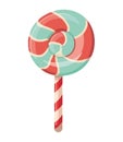 A colorful lollipop spiral, a sweet symbol