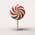 Colorful lollipop swirl, a sweet treat delight.