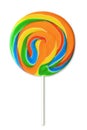 Colorful Lollipop on White