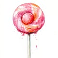 Colorful lollipop, white isolate background Royalty Free Stock Photo