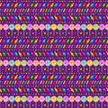 Colorful lollipops and candy pattern